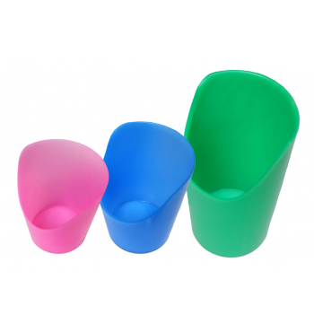3 gobelets à découpe nasale Flexi Cups - Taille S-M-L | Espace Inclusif