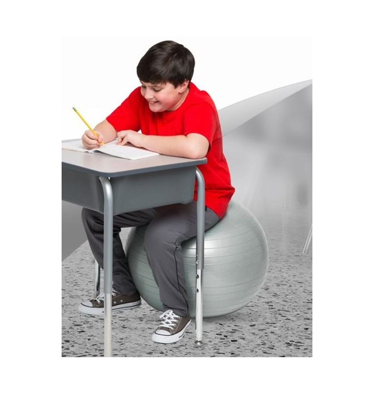 Ballon d'assise lesté gris 55 cm | Espace Inclusif