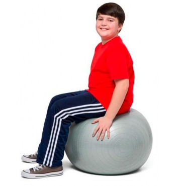 Ballon d'assise lesté gris 55 cm | Espace Inclusif