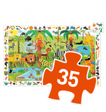 Puzzle 35 pièces - La jungle | Espace Inclusif