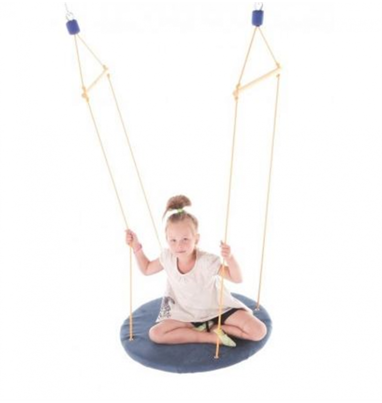Balançoire à plate-forme suspendue ronde sensorielle | Espace Inclusif