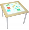 Table lumineuse avec pieds réglables | Espace Inclusif