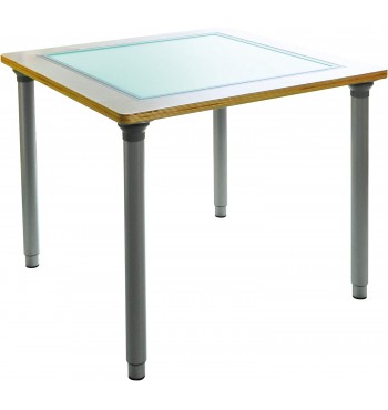 Table lumineuse avec pieds réglables | Espace Inclusif