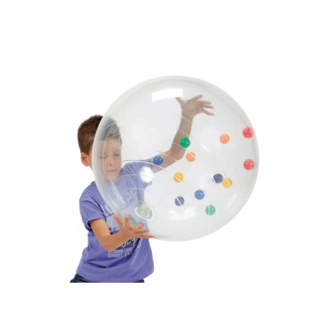 Ballon d'activité 50 cm transparent