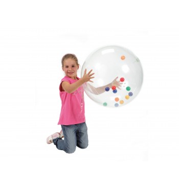Ballon d'activité 50 cm transparent | Espace Inclusif