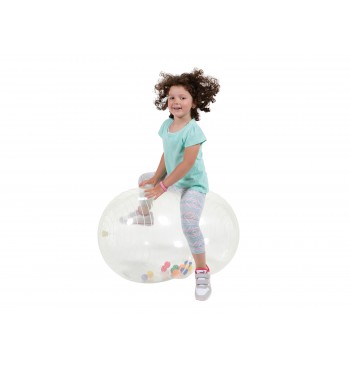 Ballon haricot d'activité transparent | Espace Inclusif