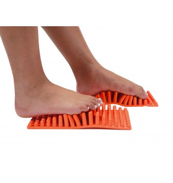 Tapis sensoriel orange pour les pieds