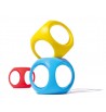Set de 3 balles bébé soft-grip Oibo couleurs primaires | Espace Inclusif