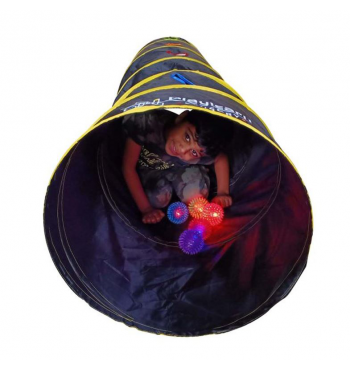 Tunnel pop-up sensoriel avec boules LED