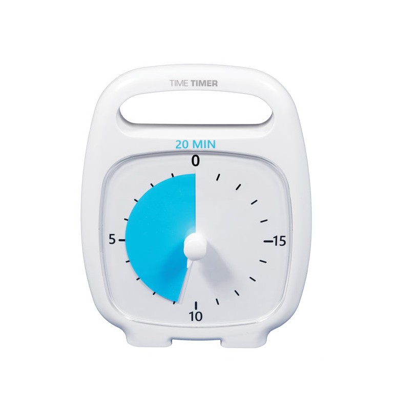 Time Timer Plus 20 min Blanc | Espace Inclusif
