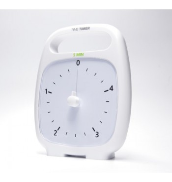 Time Timer Plus 5 min Blanc | Espace Inclusif