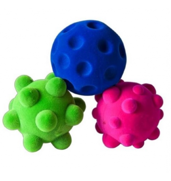 Lot de 3 mini balles sensorielles Rubbabu | Espace Inclusif