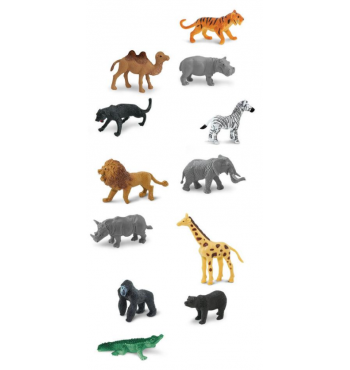 12 figurines animaux sauvages | Espace Inclusif