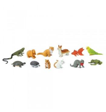 12 figurines animaux de compagnie