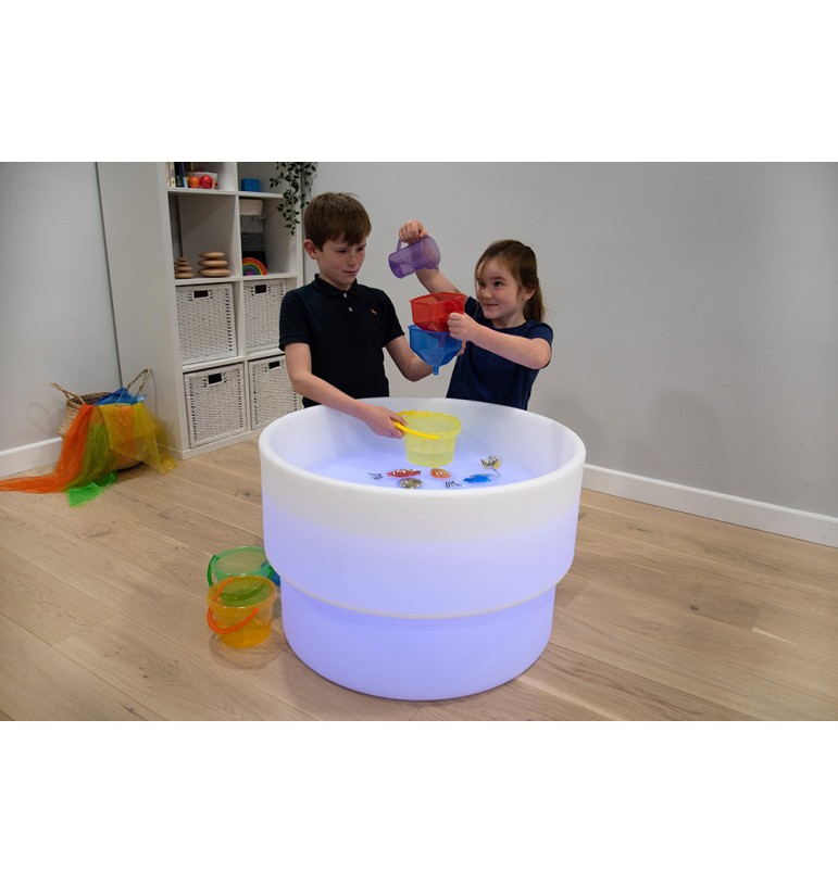 Table De Sable Et D’eau Narius M Avec Tabouret – 4 Bassins, Accessoires Inclus – Jeu D’extérieur Pour Enfants Dès 3 Ans