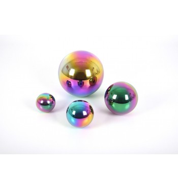 Boules reflets colorées x4