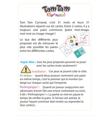 Tam Tam Carnaval, La fête des sons /ail/eil/ouil/euil/ | Espace Inclusif