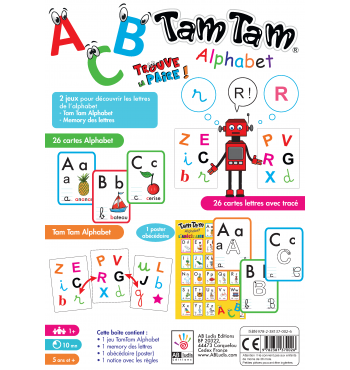 Tam Tam - Alphabet - Je découvre les lettres - Le coffret