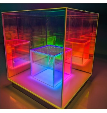 Cube lumineux 3D | Espace Inclusif