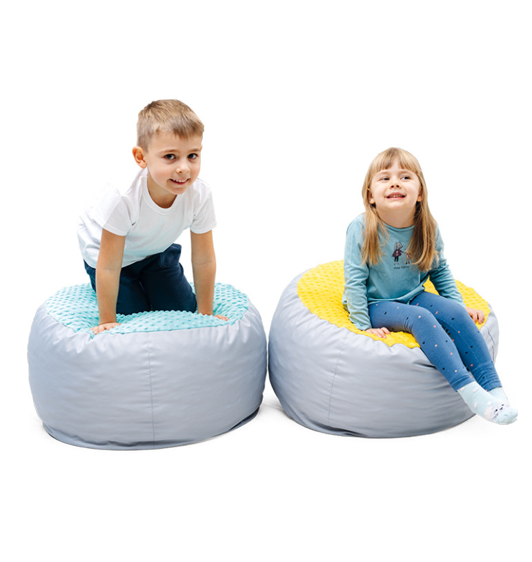 Pouf avec assise texturée | Espace Inclusif