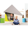 Cabane apaisante blanche et grise | Espace Inclusif