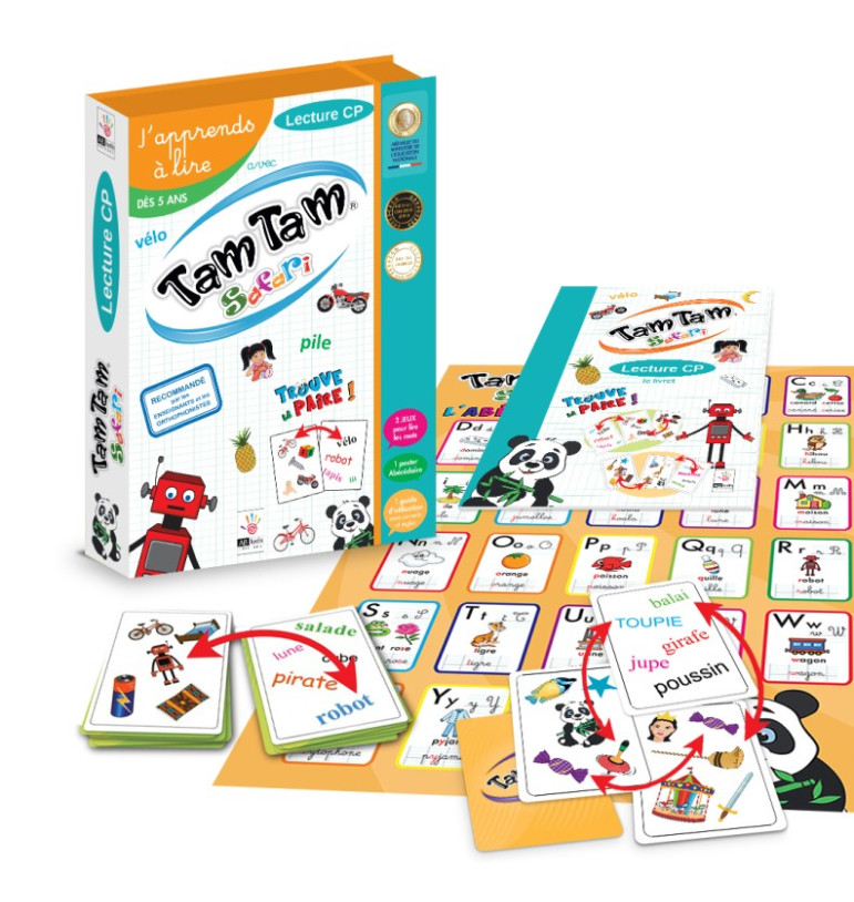 Tam Tam Safari - J'apprends à lire - Le coffret CP | Espace Inclusif
