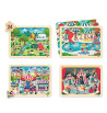 Set de 4 puzzles - Temps libre et vie sociale | Espace Inclusif