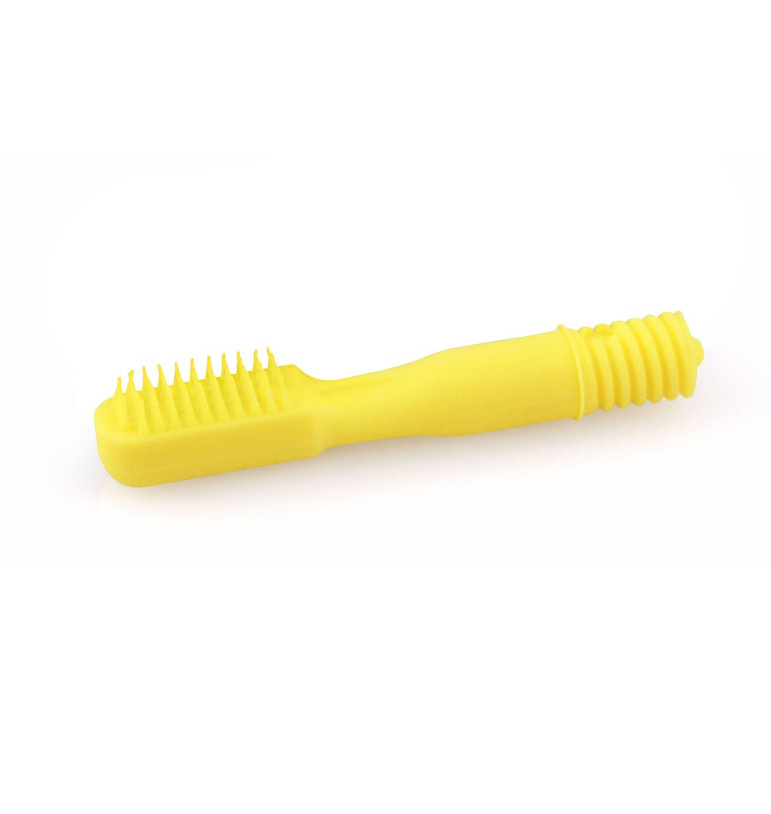 Embout Z-Vibe brosse dure jaune | Espace Inclusif
