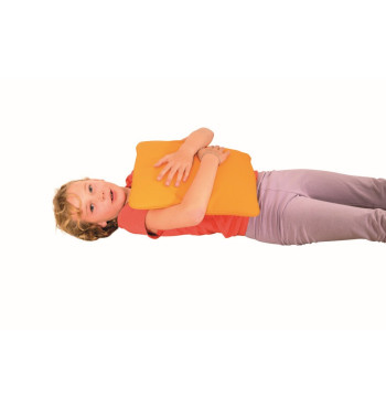 Coussin vibrant orange | Espace Inclusif