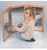 Miroir en bois pliable | Espace Inclusif