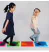 Lot de 4 dalles sensori-motrices 50 x 50 cm | Espace Inclusif