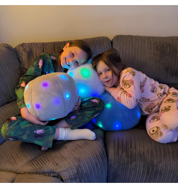 Coussin de massage rond à LED | Espace Inclusif