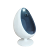 Chaise œuf avec lumières et haut parleur bleue | Espace Inclusif