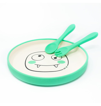 Box assiette silicone Ciboulo Monstre | Espace Inclusif