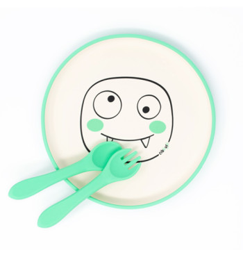 Box assiette silicone Ciboulo Monstre | Espace Inclusif