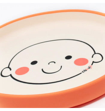 Box assiette silicone Ciboulo Bonhomme | Espace Inclusif