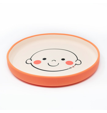 Box assiette silicone Ciboulo Bonhomme | Espace Inclusif