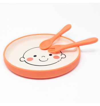Box assiette silicone Ciboulo Bonhomme | Espace Inclusif