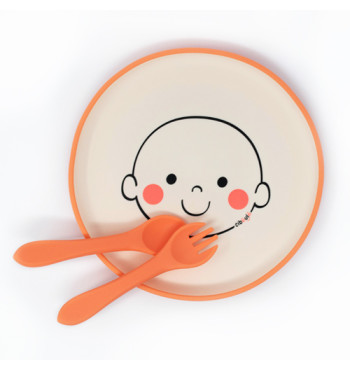 Box assiette silicone Ciboulo Bonhomme | Espace Inclusif