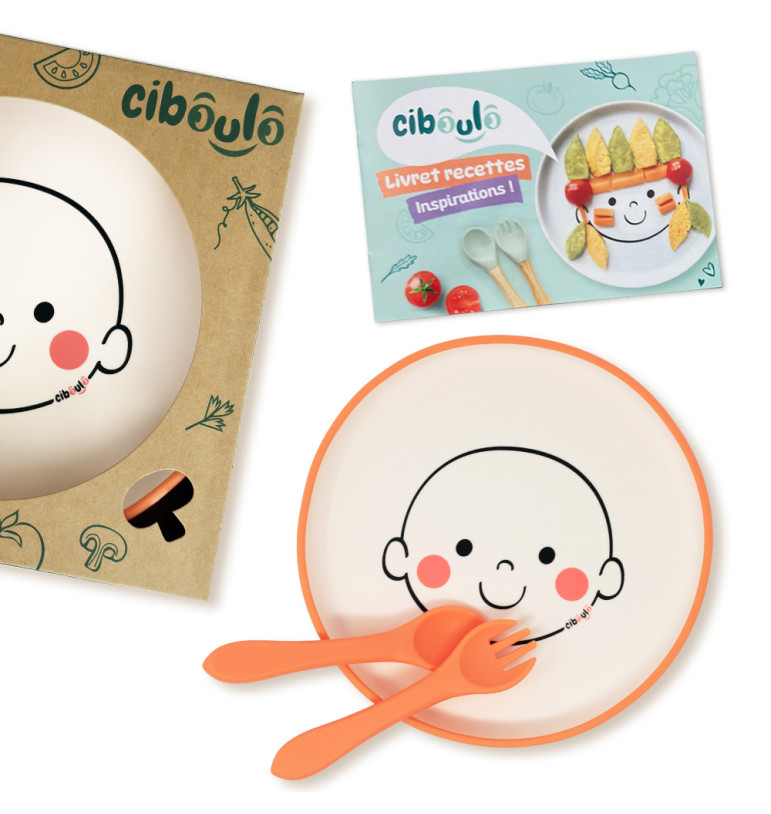 Box assiette silicone Ciboulo Bonhomme | Espace Inclusif