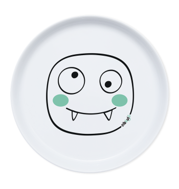Box assiette porcelaine Ciboulo Monstre | Espace Inclusif