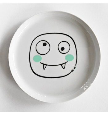 Box assiette porcelaine Ciboulo Monstre | Espace Inclusif
