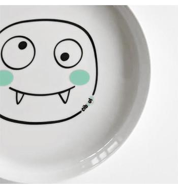 Box assiette porcelaine Ciboulo Monstre | Espace Inclusif