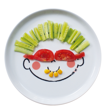 Box assiette porcelaine Ciboulo Bonhomme | Espace Inclusif