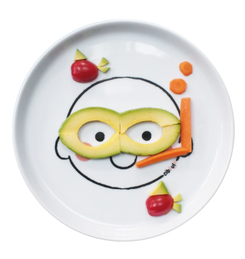 Box assiette porcelaine Ciboulo Bonhomme | Espace Inclusif