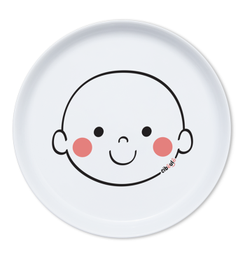 Box assiette porcelaine Ciboulo Bonhomme | Espace Inclusif