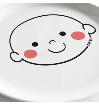 Box assiette porcelaine Ciboulo Bonhomme | Espace Inclusif