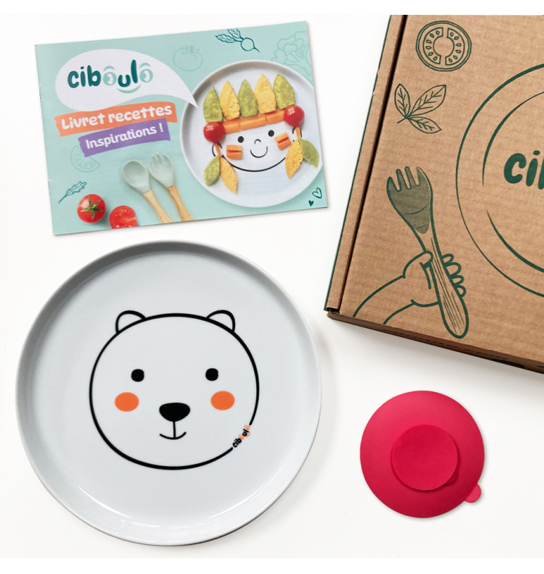 Box assiette porcelaine Ciboulo Animal | Espace Inclusif