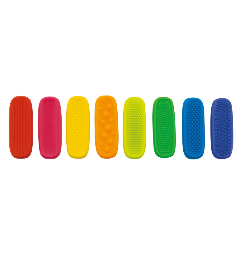 Barres tactiles arc-en-ciel | Espace Inclusif
