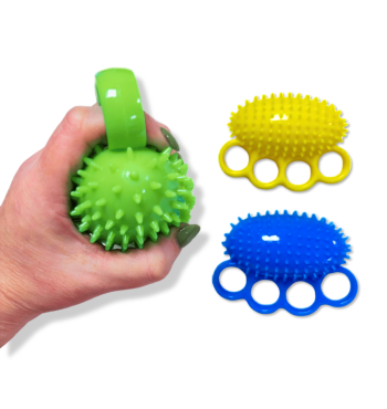 Balles à picots avec boucles - Lot de 3 | Espace Inclusif